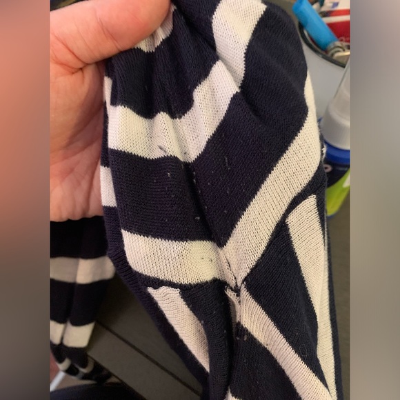 a new day Navy White Stripes Coverup Size XL - Picture 5 of 9